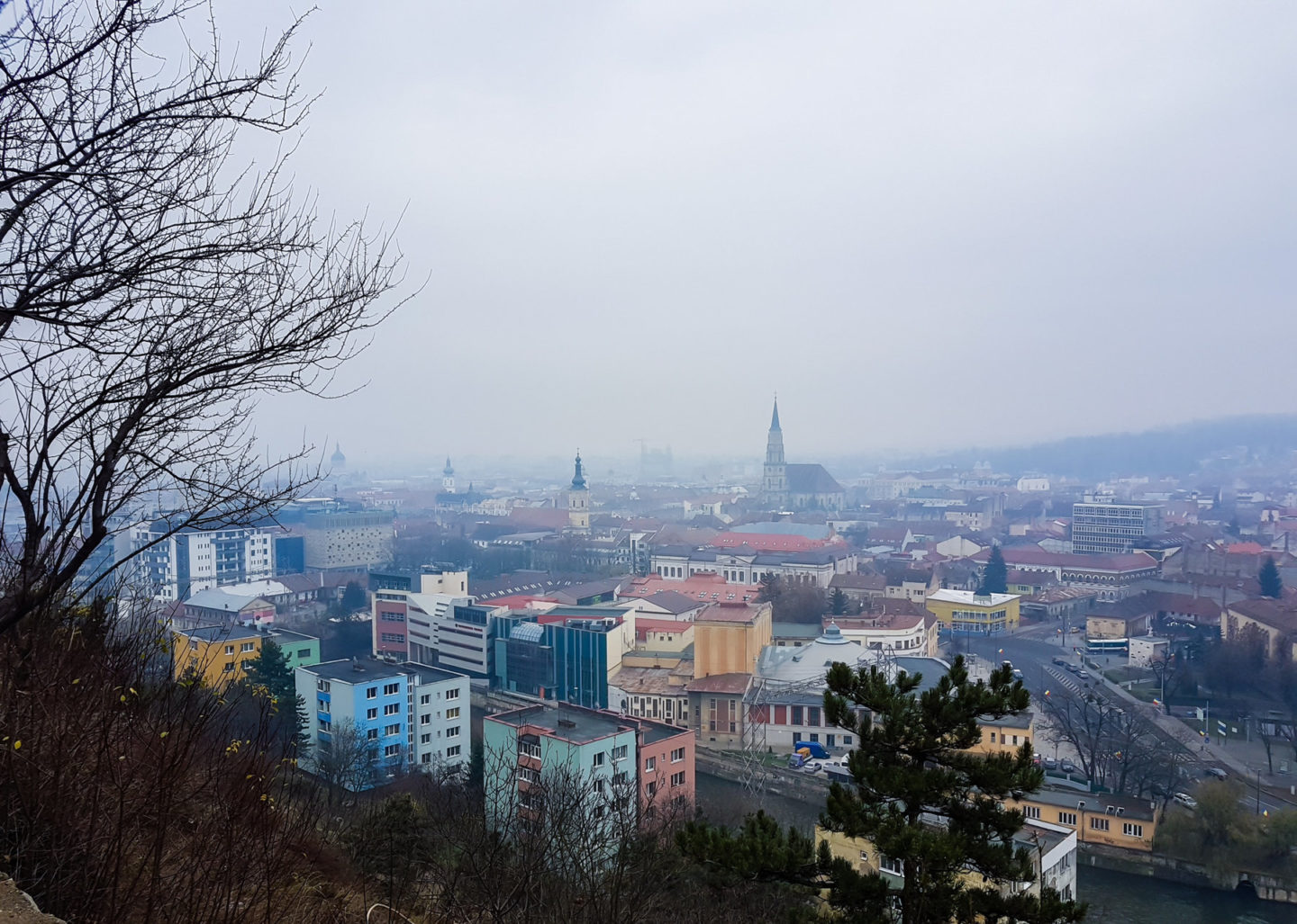 vedere deasupra clujului