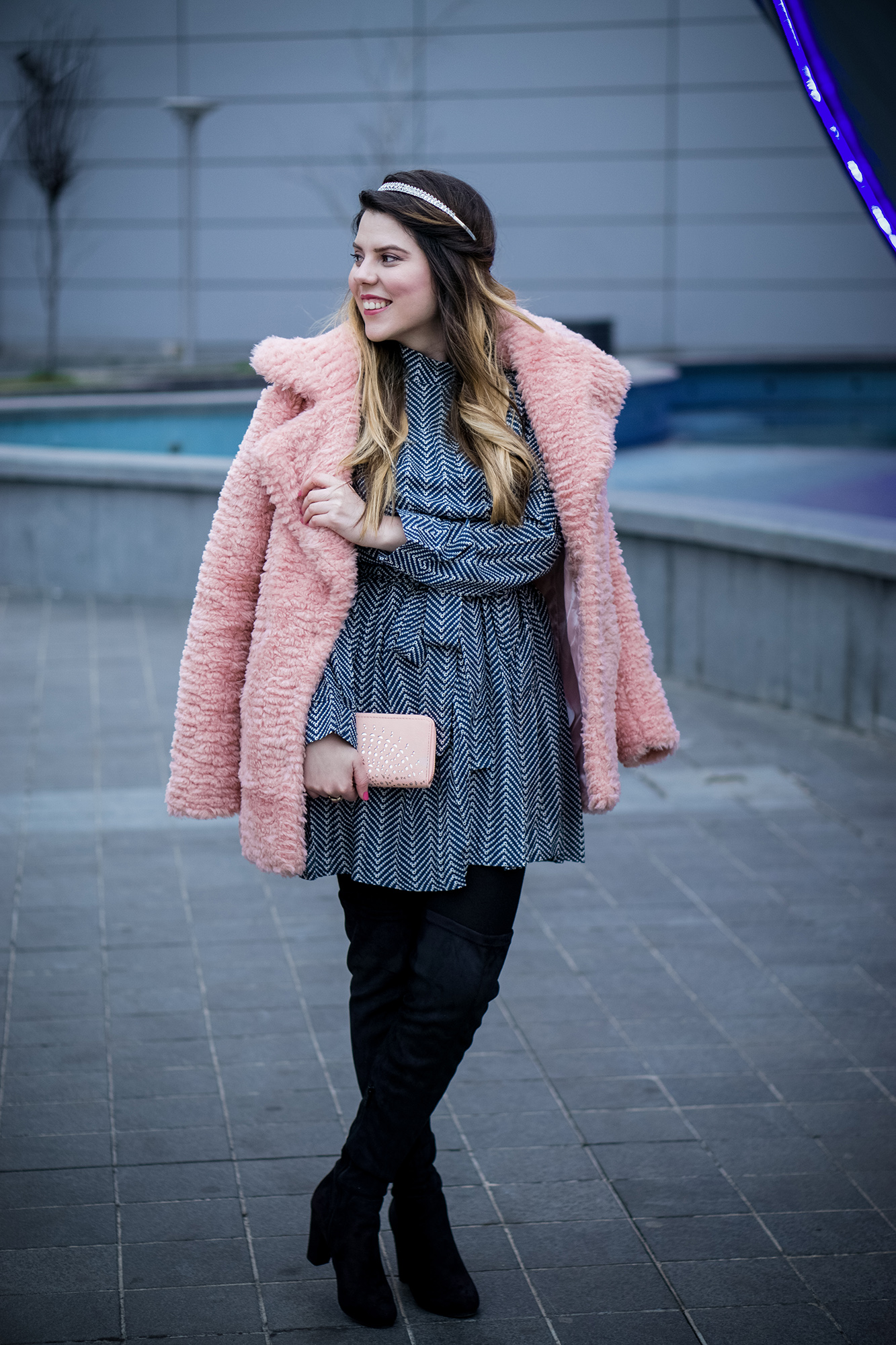 bonprix faux fur coat sammydress dress