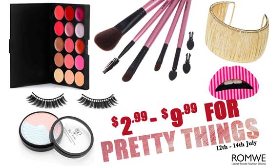 Makeup products sale on Romwe!