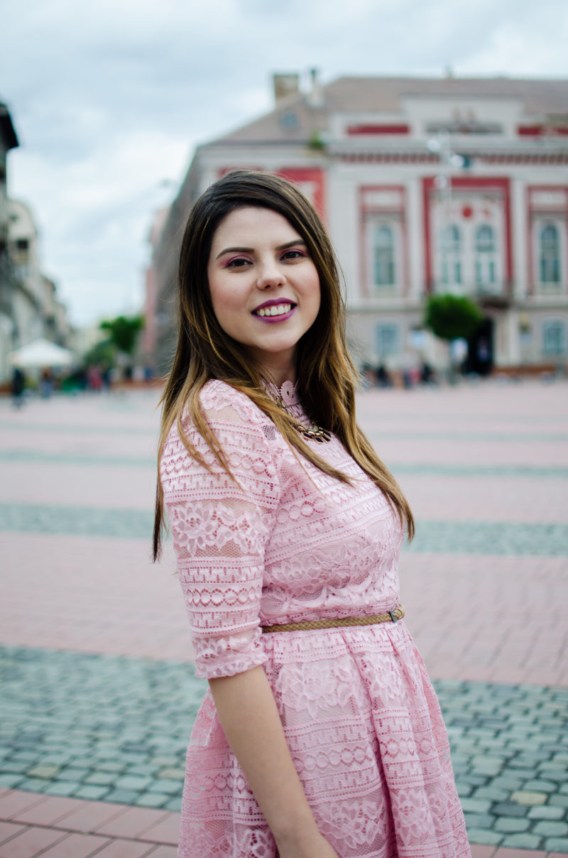 Chanté - Dilna Dress in Lace Pink (Women Dress)