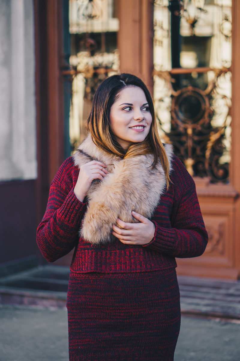 faux fur collar light in the box