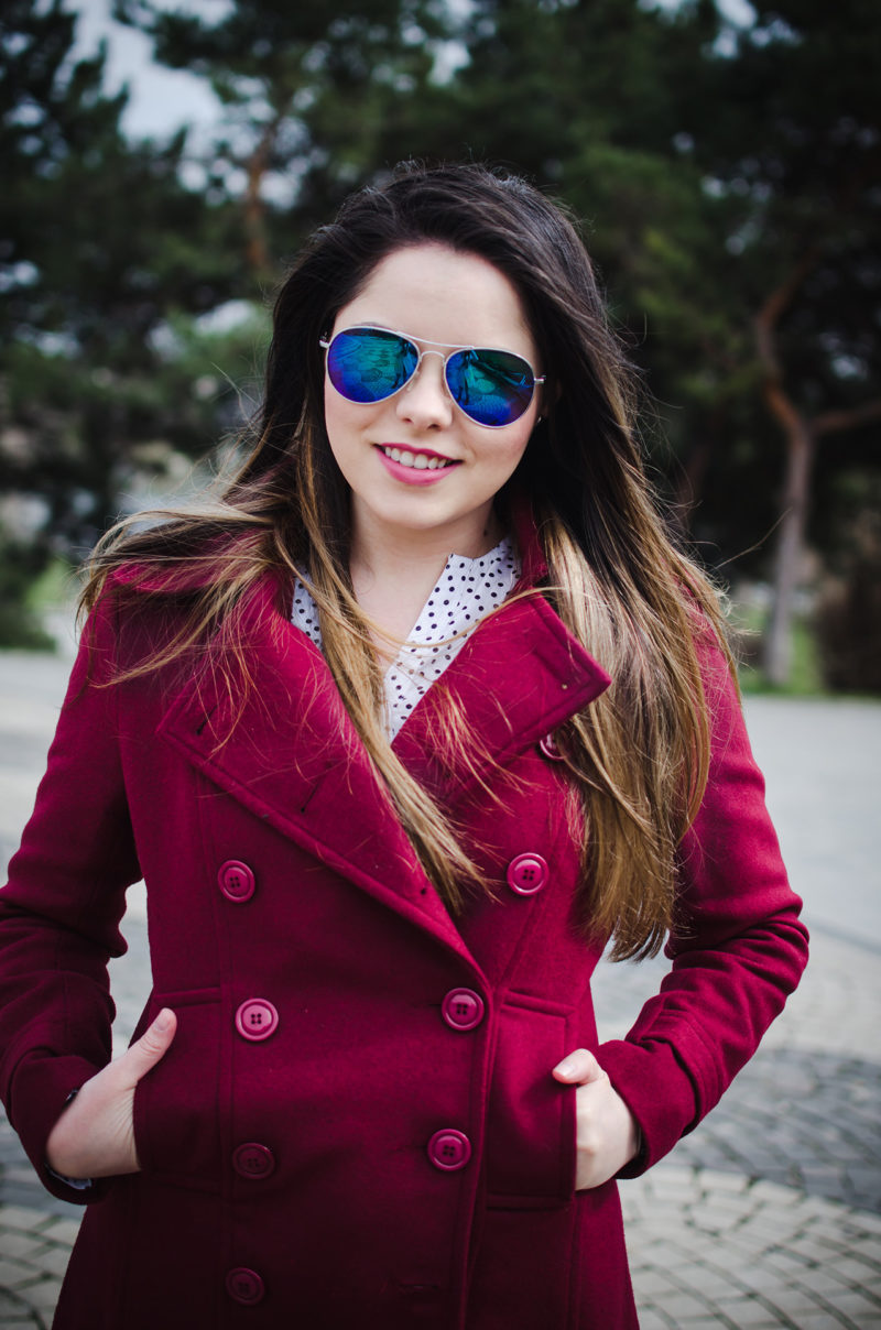 sammydress burgundy peacoat