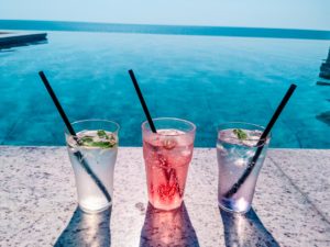cocktails by the pool