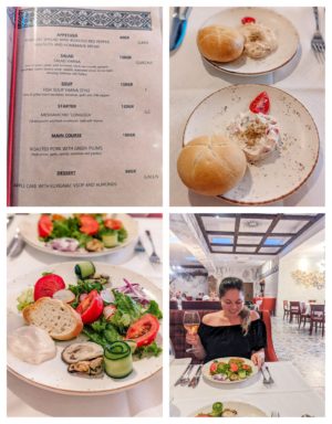 grifid sentido marea restaurant a la carte menu